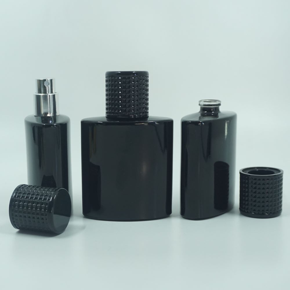 FSPB-50 * 50 ML ÖZEL SİYAH ELİPS MODEL PARFÜM ŞİŞESİ