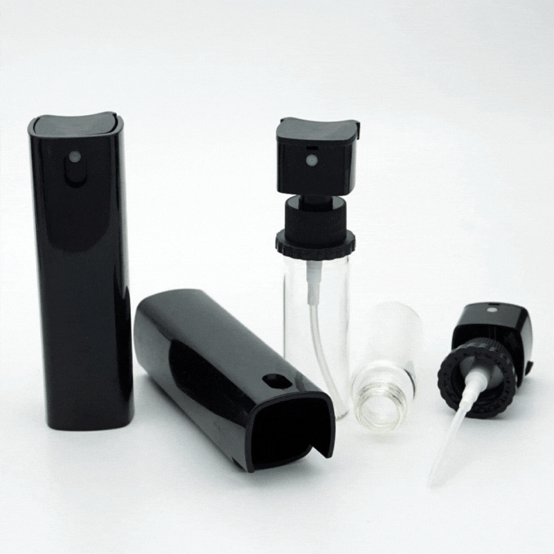 FSPİ-20 * 20 ml Siyah Kasalı Cam Parfüm Şişesi
