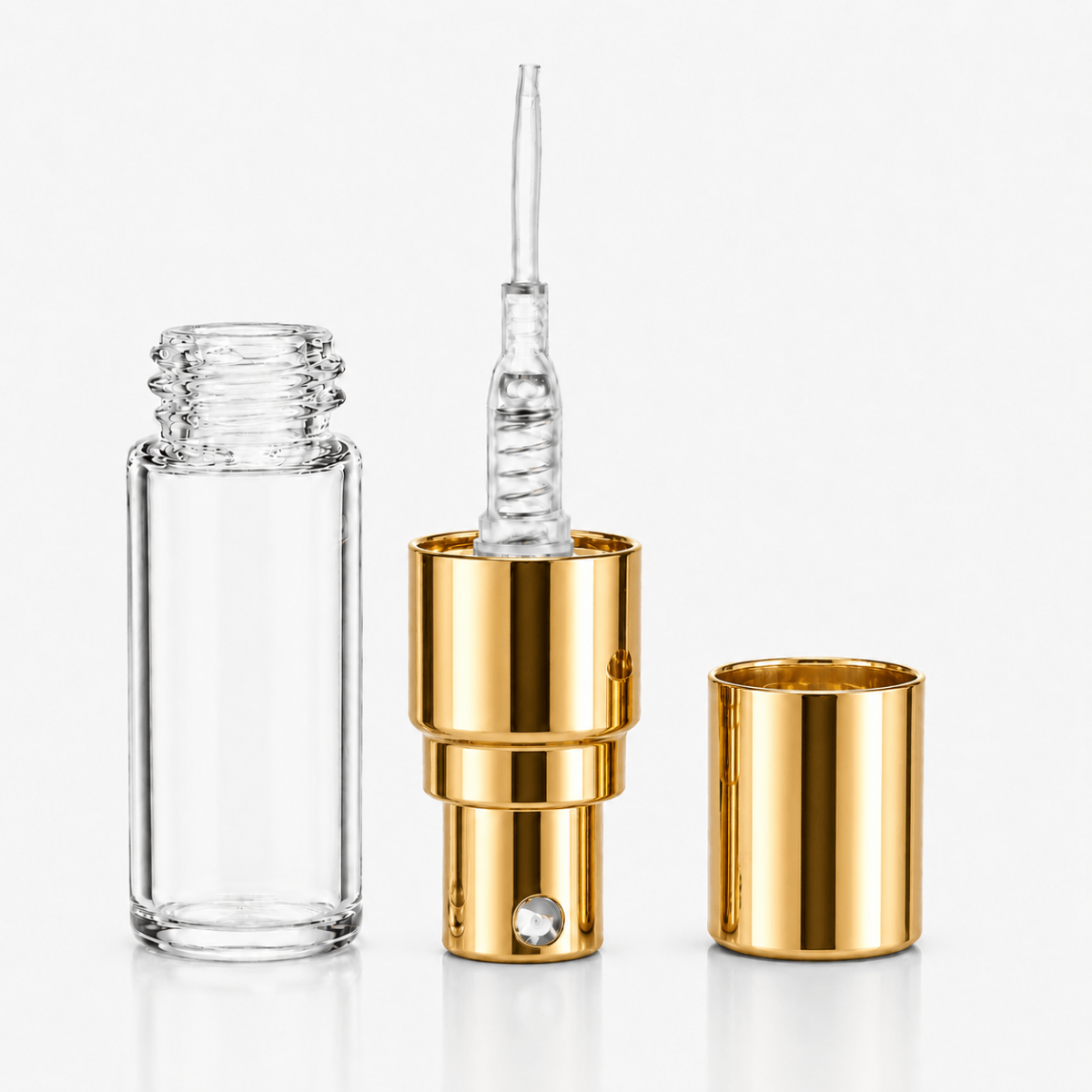 FTÇ-003-11 * 3 ML CAM TESTER ŞİŞE, VİDALI