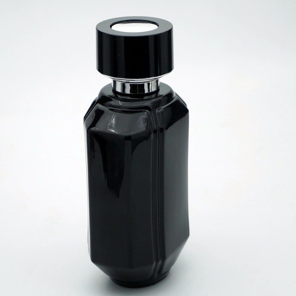 FTDK-100 * 100 ml Siyah Özel Kare Parfüm Şişesi