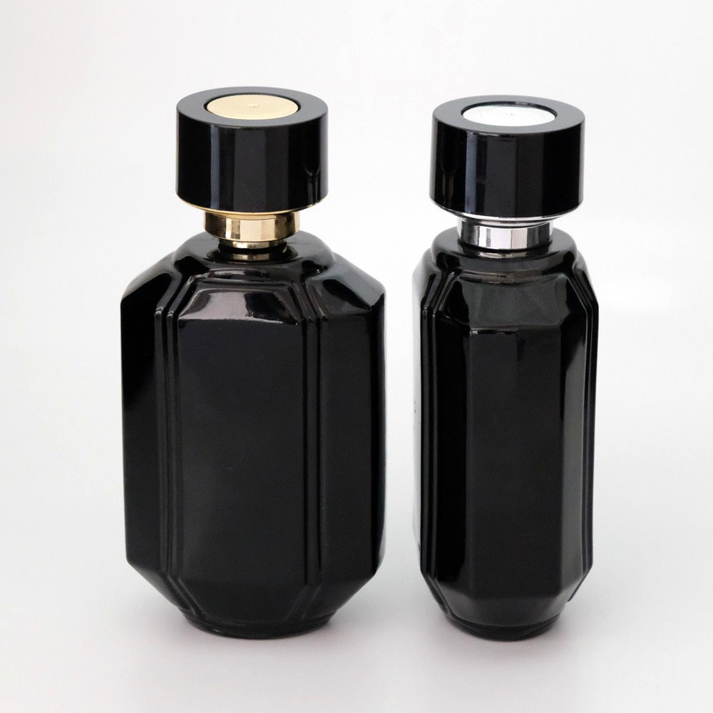 FTDK-100 * 100 ml Siyah Özel Kare Parfüm Şişesi
