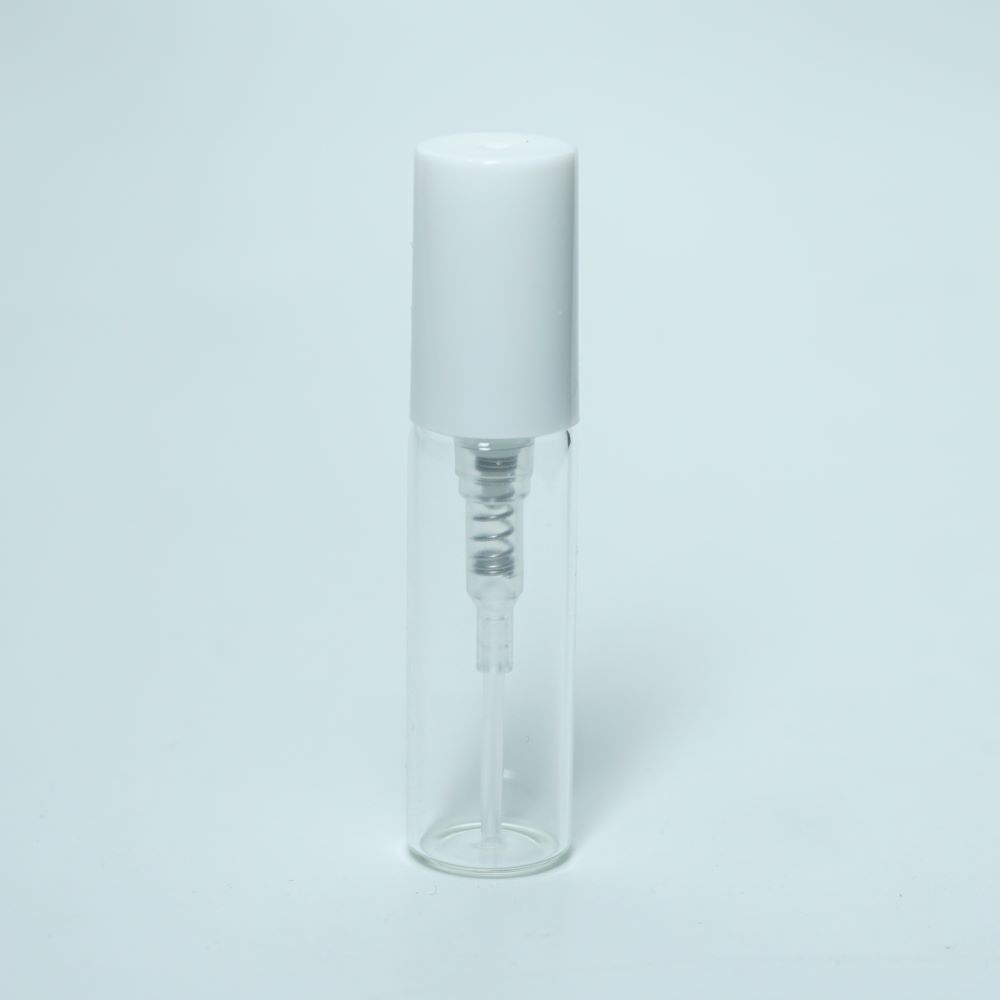 FTSK-03 * 3 Ml. Beyaz Plastik Kapaklı Spreyli Tester Cam Şişe