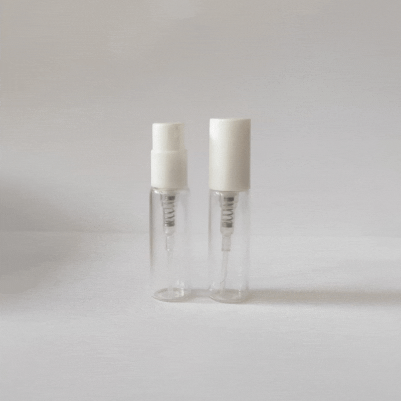 FTSK-03 * 3 Ml. Beyaz Plastik Kapaklı Spreyli Tester Cam Şişe FTSK-03 * 3 Ml. Beyaz Plastik Kapaklı Spreyli Tester Cam Şişe