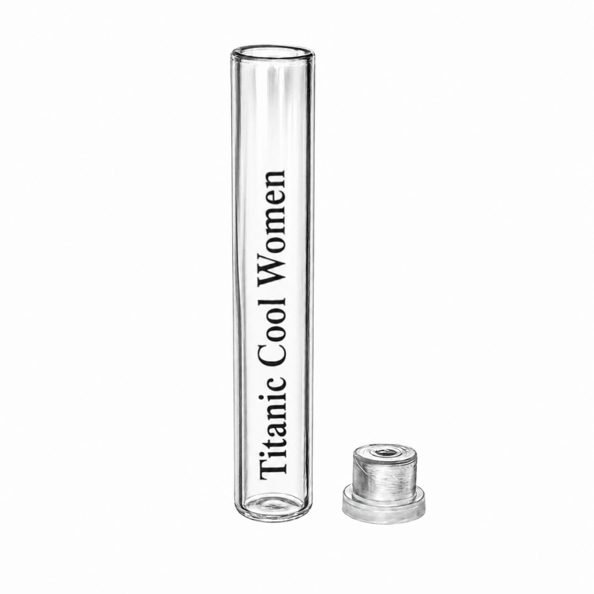 FTT-01 * 1 ml Tıpalı Cam Tester Şişesi (Baskılı)