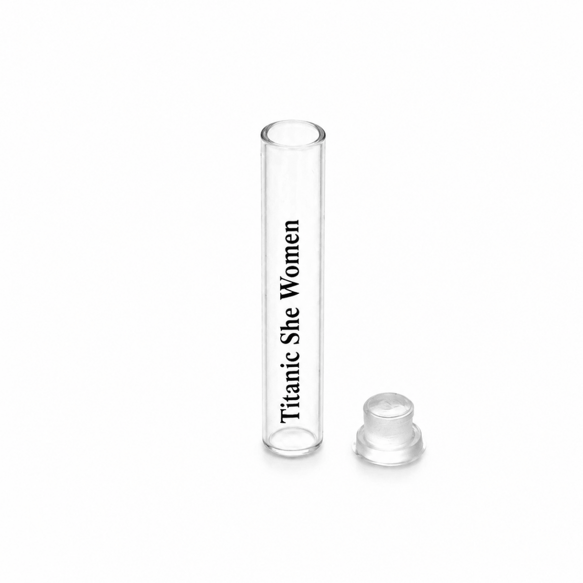 FTT-01 * 1 ml Tıpalı Cam Tester Şişesi (Baskılı)