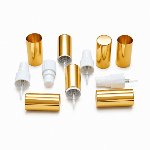 18/410 BEYAZ PLASTİK VALF GOLD METAL KAPAK