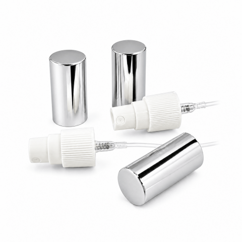 18/410 BEYAZ PLASTİK VALF GÜMÜŞ METAL KAPAK