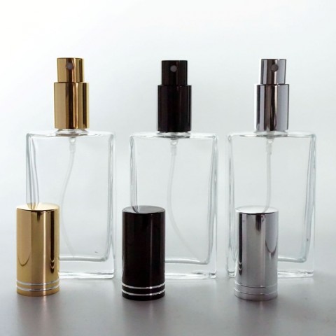 F-119 * 50 ML KARE İXR MODEL ÇEVİRMELİ 18 AĞIZ PARFÜM ŞİŞE