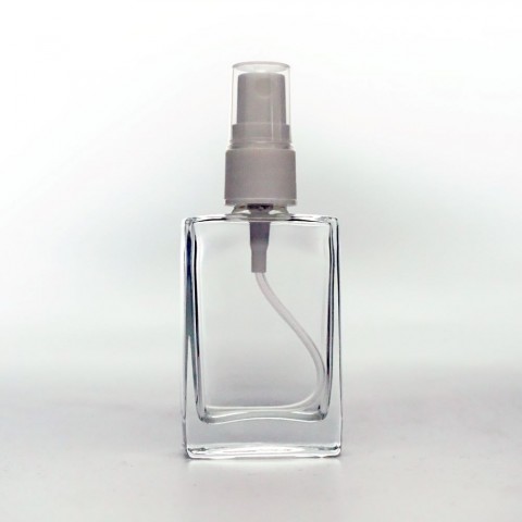F-139 * 30 ML KARE PARFÜM ŞİŞESİ, İXR MODEL, ÇEVİRMELİ 18 MM AĞIZ