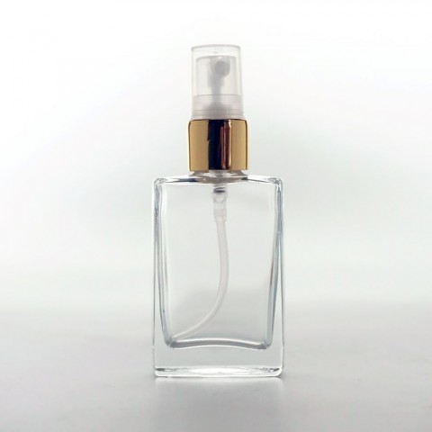 F-139 * 30 ML KARE PARFÜM ŞİŞESİ, İXR MODEL, ÇEVİRMELİ 18 MM AĞIZ