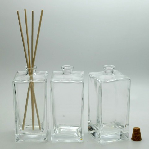 FBAM-175 * 175 ml Kare Bambu (Salon) Koku Şişesi