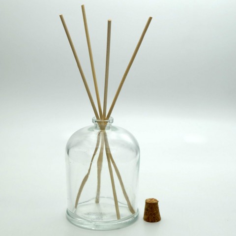 FBAM-200 * 200 ml Oval Bambu (Salon) Koku Şişesi