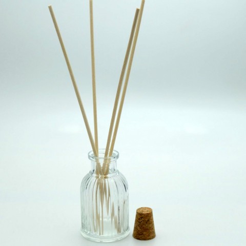 FBAR-35 * 35 ml Roman Çizgili Bambu Şişesi