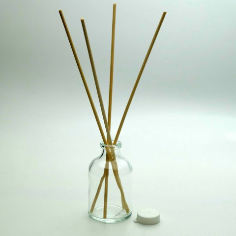 FBA-50 * 50 Ml Şeffaf Silindir Bambu Oda Koku Şişesi