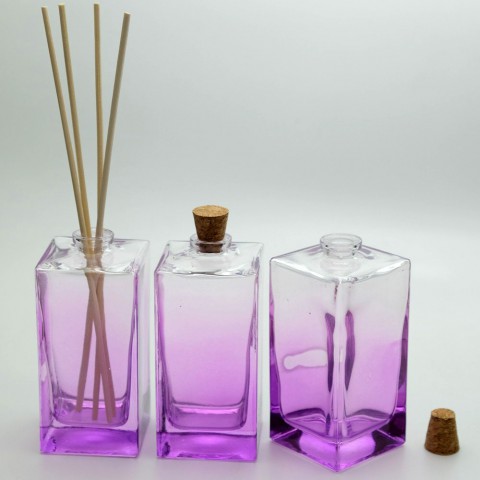 FBAMK-100 * 100 ML KARE MOR PARFÜM ŞİŞESİ
