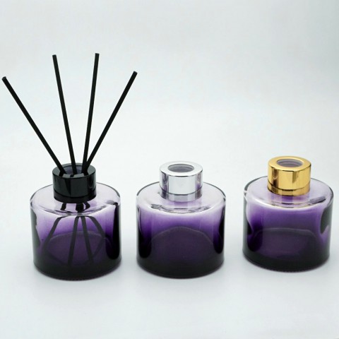 FBASS-100*100 Ml Siyah Boyalı Silindir Bambu Oda Koku Şişesi