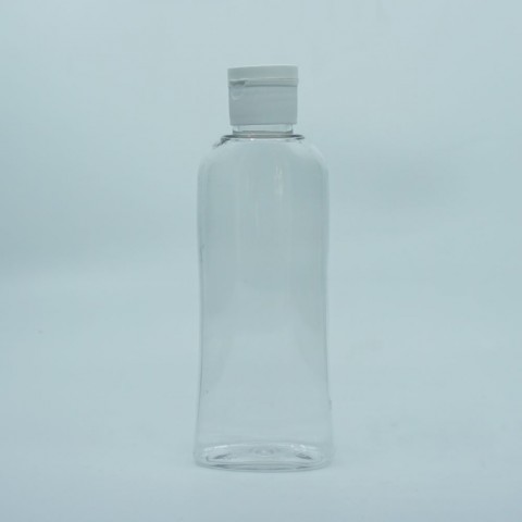 FBKS-150 * 150 ml Şeffaf Yassı Silindir Ambalaj, 24 mm/Ağız