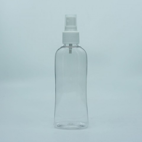 FBKS-150 * 150 ml Şeffaf Yassı Silindir Ambalaj, 24 mm/Ağız