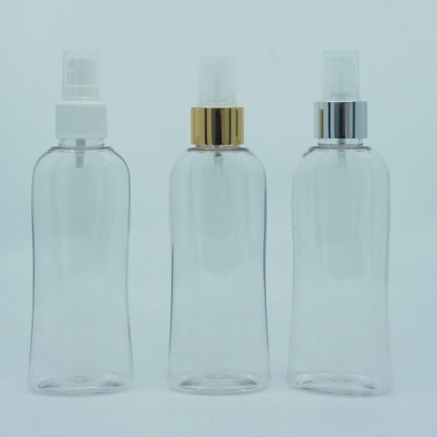 FBKS-150 * 150 ml Şeffaf Yassı Silindir Ambalaj, 24 mm/Ağız