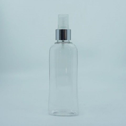 FBKS-150 * 150 ml Şeffaf Yassı Silindir Ambalaj, 24 mm/Ağız
