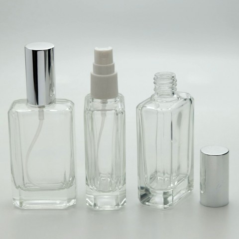 FDÇ-50 * 50 ml Şeffaf Çevirmeli Ağızlı Kesik Model Parfüm Şişesi FDÇ-50 * 50 ml Şeffaf Çevirmeli Ağızlı Kesik Model Parfüm Şişesi