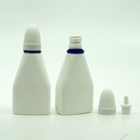 FDD-35 * 35 ml Üçgen Beyaz Plastik Damlalık