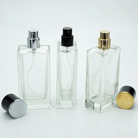 FDD-50*50 Ml. Şeffaf Dikdörtgen Model Parfüm Şişe