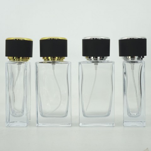 FDD-50*50 Ml. Şeffaf Dikdörtgen Model Parfüm Şişe