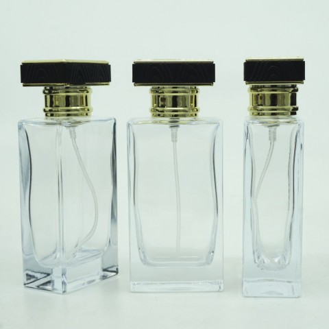 FDD-50*50 Ml. Şeffaf Dikdörtgen Model Parfüm Şişe