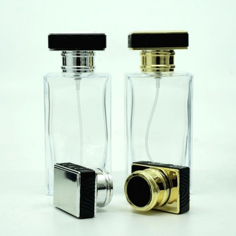 FDD-50*50 Ml. Şeffaf Dikdörtgen Model Parfüm Şişe FDD-50*50 Ml. Şeffaf Dikdörtgen Model Parfüm Şişe