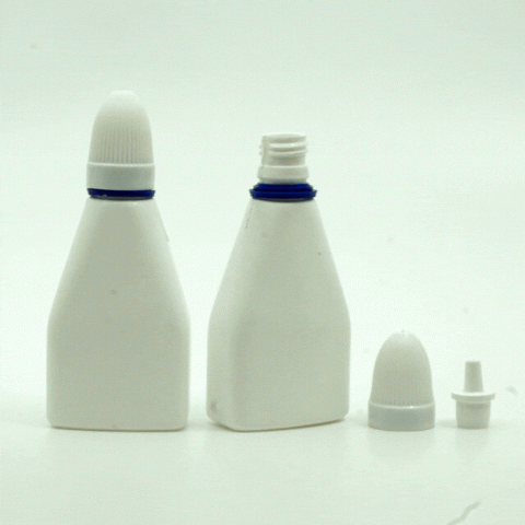 FDDİ-35 * 35 ml Üçgen Beyaz Plastik Damlalık