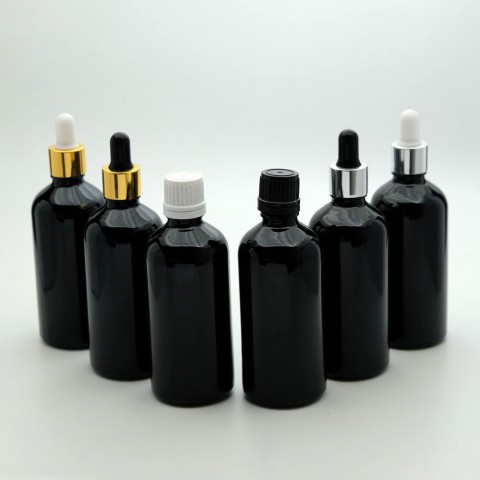 FDKS-100 * 100 ml Siyah Renkli Damlalıklı Medikal Şişe FDKS-100 * 100 ml Siyah Renkli Damlalıklı Medikal Şişe