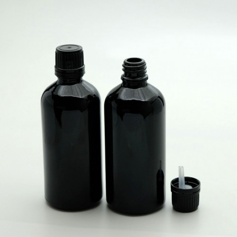 FDKS-100 * 100 ml Siyah Renkli Damlalıklı Medikal Şişe FDKS-100 * 100 ml Siyah Renkli Damlalıklı Medikal Şişe