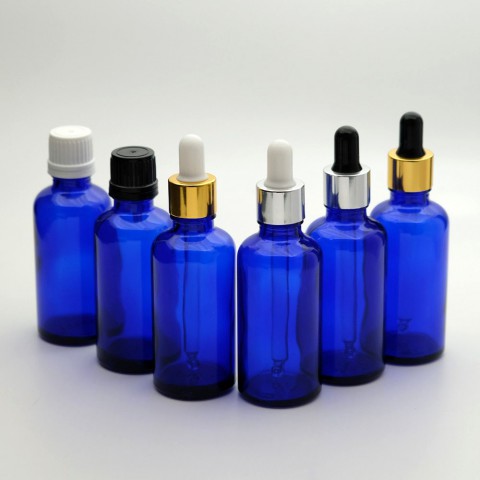FDKM-50 * 50 ml Mavi Damlalıklı Medikal Şişe