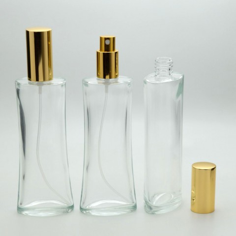 F-112 * 100 ml Eyfel Şeffaf Parfüm Şişesi