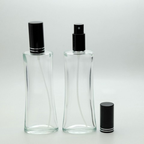 F-112 * 100 ml Eyfel Şeffaf Parfüm Şişesi