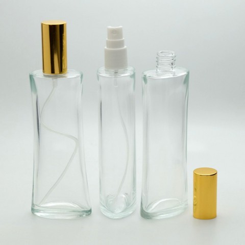F-112 * 100 ml Eyfel Şeffaf Parfüm Şişesi