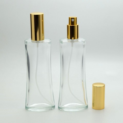 F-112 * 100 ml Eyfel Şeffaf Parfüm Şişesi
