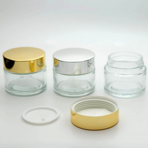 FK-100 * 100 ml Cam Krem Kavanozu FK-100 * 100 ml Cam Krem Kavanozu