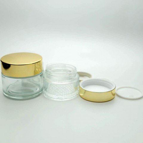 FK-100 * 100 ml Cam Krem Kavanozu FK-100 * 100 ml Cam Krem Kavanozu