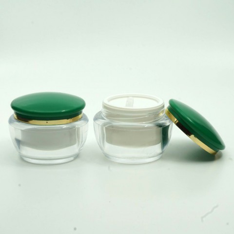 FKAY-50*50 ml Yeşil Kapaklı Akrilik Krem Kavanoz FKAY-50*50 ml Yeşil Kapaklı Akrilik Krem Kavanoz