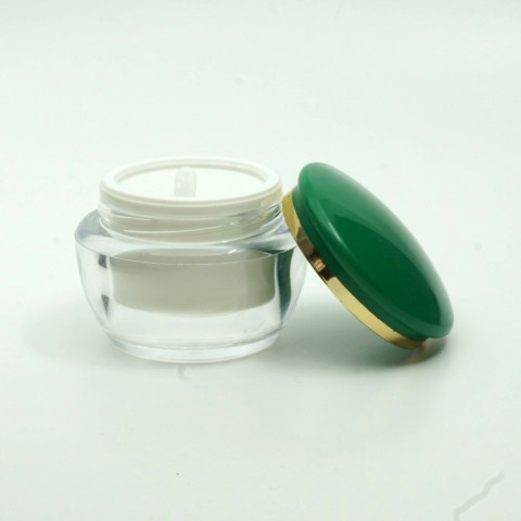 FKAY-50*50 ml Yeşil Kapaklı Akrilik Krem Kavanoz FKAY-50*50 ml Yeşil Kapaklı Akrilik Krem Kavanoz