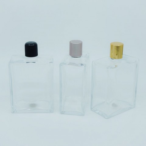 FKK-200 * 200 ml 200 ML. Şeffaf Kare Kolonya Şişesi