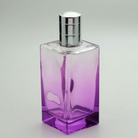 FKMM-100M * 100 ml Kare Mor Parfüm Şişesi FKMM-100M * 100 ml Kare Mor Parfüm Şişesi