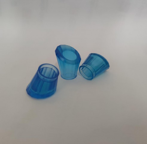 FKM-15 * 15 MM. MAVİ PLASTİK ŞEFFAF KAPAK