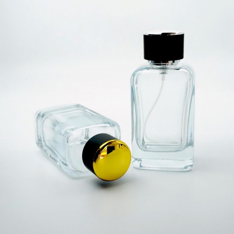 FKS-100 * 100 ML KLASS KARE MODEL ŞEFFAF PARFÜM ŞİŞE
