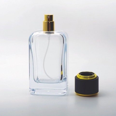 FKS-100 * 100 ML KLASS KARE MODEL ŞEFFAF PARFÜM ŞİŞE