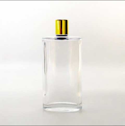 FKYY-200 * 200 Ml Şeffaf Yassı Kolonya Şişesi