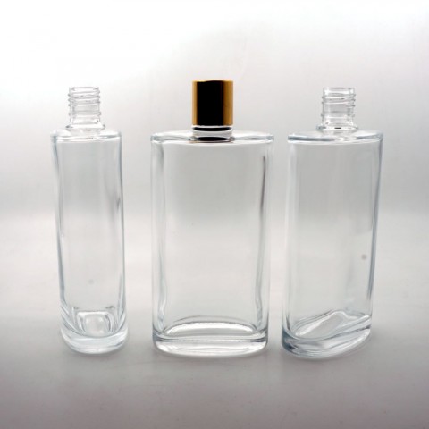 FKYY-200 * 200 Ml Şeffaf Yassı Kolonya Şişesi