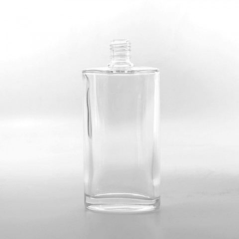 FKYY-200 * 200 Ml Şeffaf Yassı Kolonya Şişesi